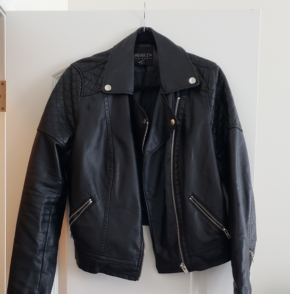 Faux leather jacket
